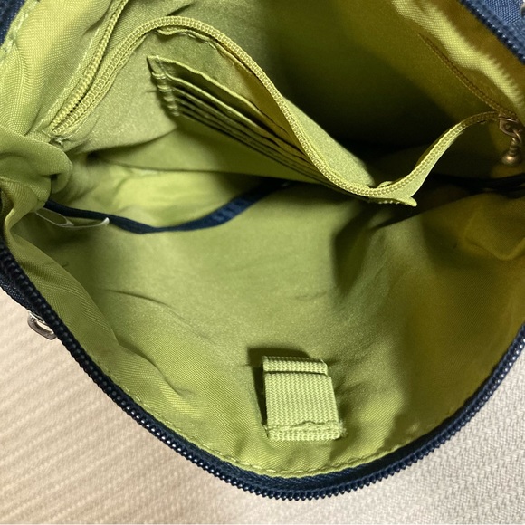 Baggallini Crossbody Bag Purse Navy Blue Removable Strap - Picture 3 of 13